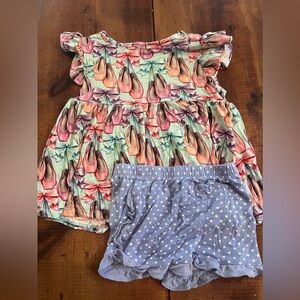 Posh peanut twirl shirt and shorts